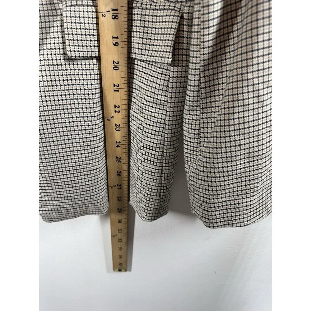 Sanctuary  Blazer Coat Size Large Black Beige One‎ Button Women